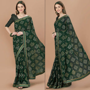 green-bandhani-printed-chiffon-saree-7