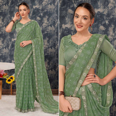 green-printed-chiffon-saree-with-lace-border-6