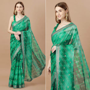 green-zari-work-chiffon-saree-lace-border