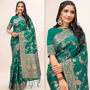 green-woven-organza-saree-with-tassels-21