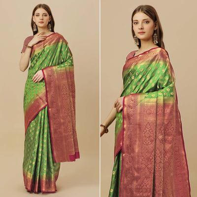 green-woven-dola-silk-saree
