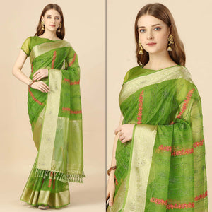 green-floral-embroidery-with-swarovski-work-organza-saree-3