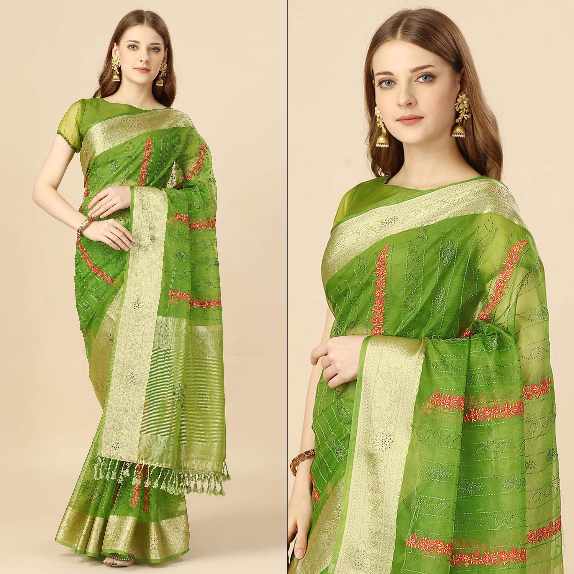 green-floral-embroidery-with-swarovski-work-organza-saree-3