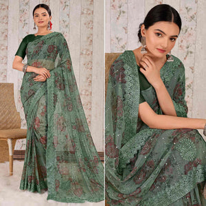 green-floral-digital-printed-lycra-saree-wirh-embroidered-border