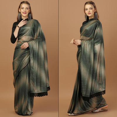 green-digital-printed-lycra-saree-with-lace-border