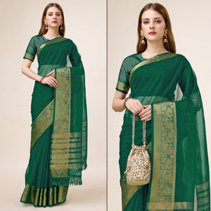 green-swarovski-work-organza-saree-with-tassels