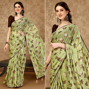 green-foil-printed-lycra-ready-to-wear-saree