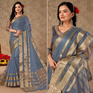 grey-floral-zari-woven-organza-saree