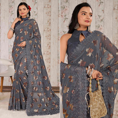 grey-foil-printed-lycra-saree-with-embroidered-lace-border