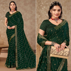 green-floral-foil-printed-chiffon-saree-with-lace-border-1