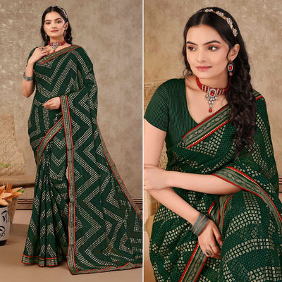 green-foil-printed-chiffon-saree-with-lace-border-5