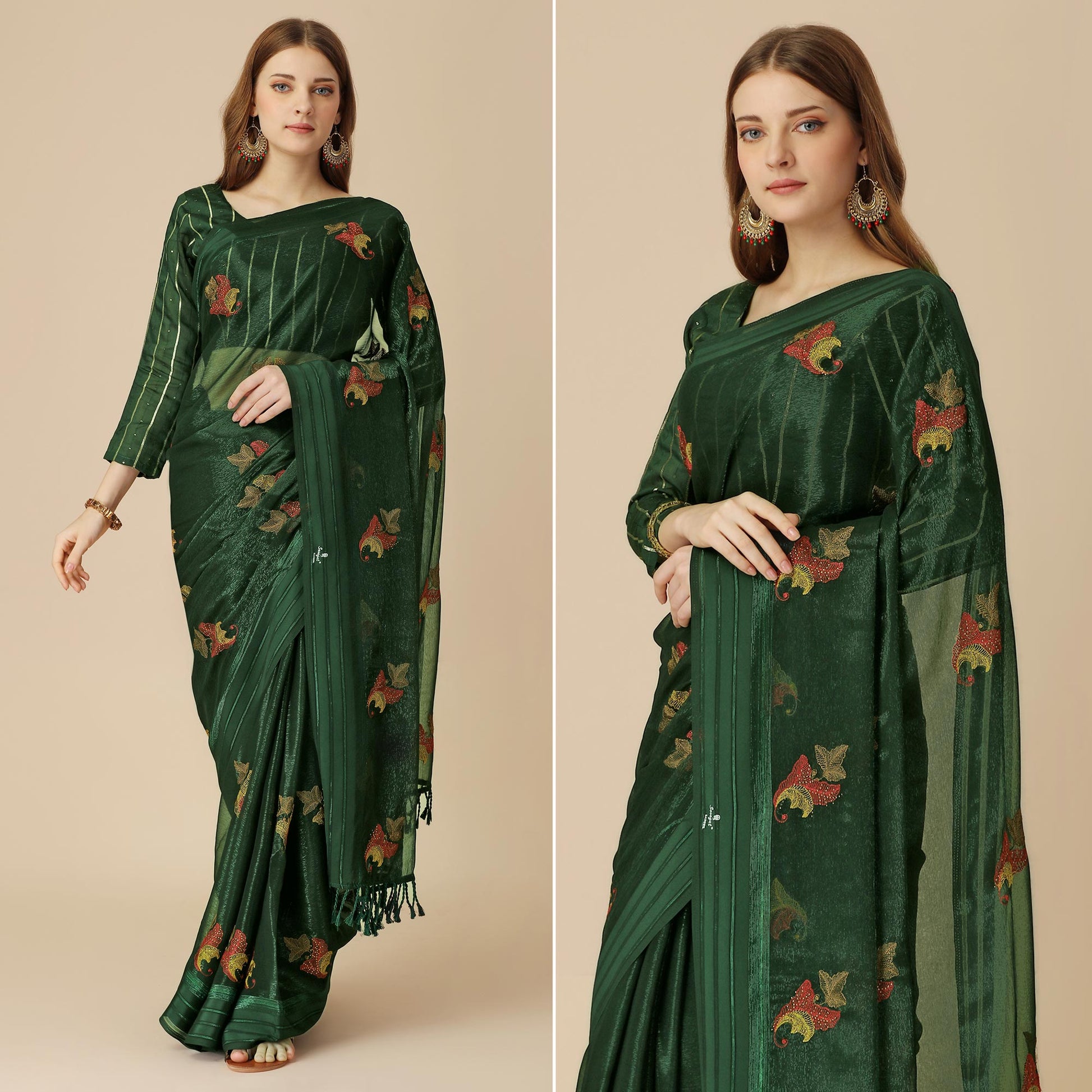 green-floral-embroidered-chiffon-saree-with-with-tassels
