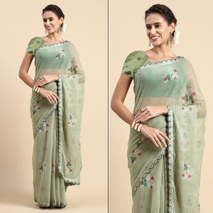 green-foil-printed-with-swarovski-shimmer-chiffon-saree