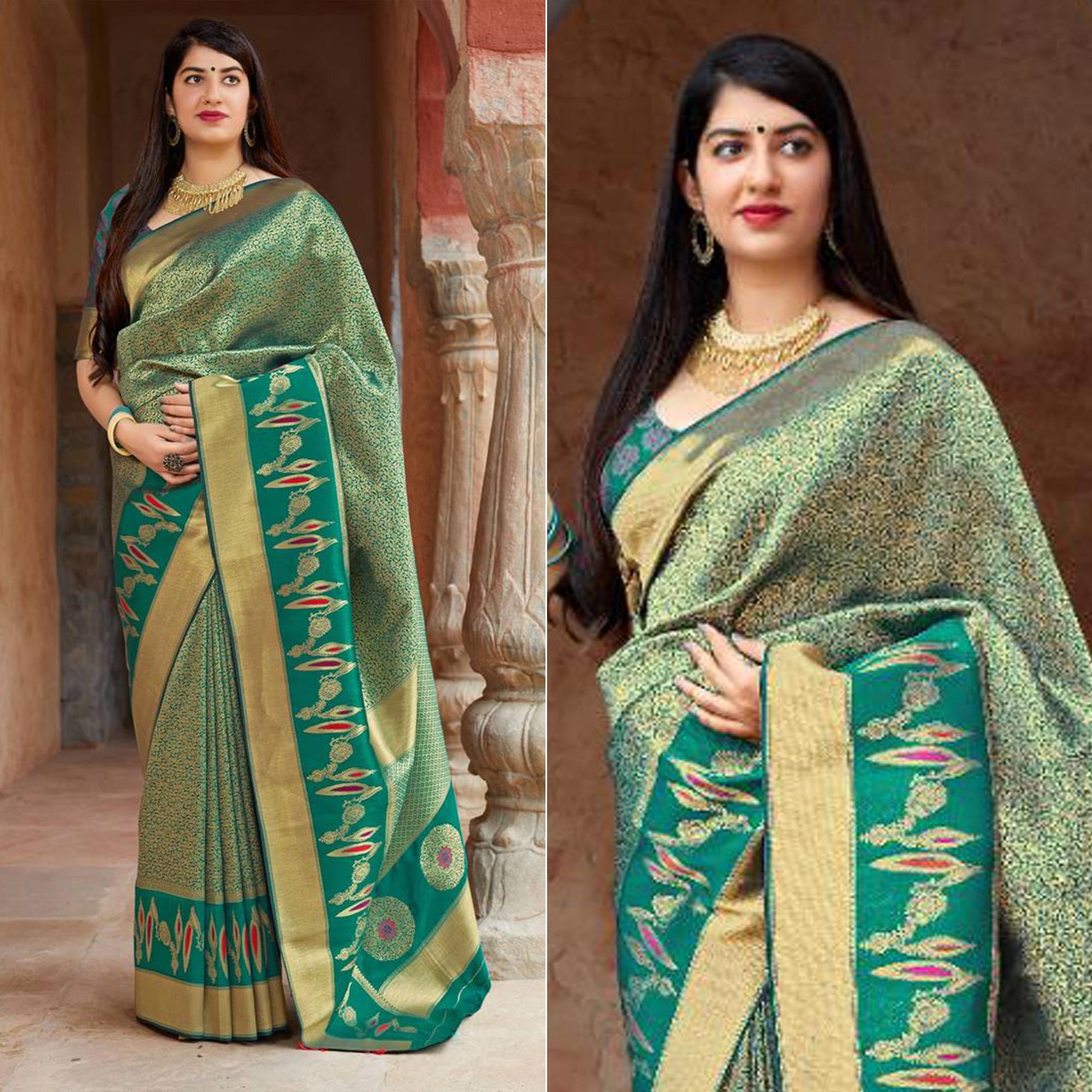 green-woven-banarasi-silk-saree-11
