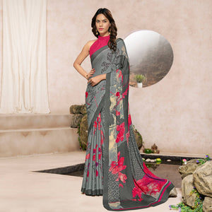 grey-pink-printed-georgette-saree