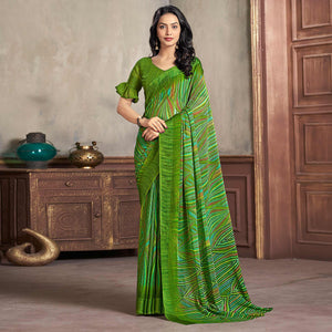 green-printed-chiffon-saree-with-woven-border-2