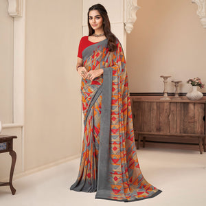 grey-geometric-printed-georgette-saree-1