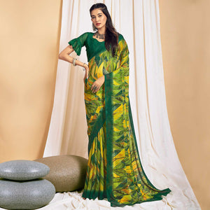 green-printed-chiffon-saree-7