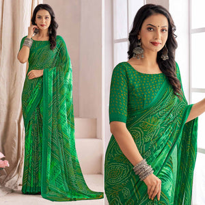 green-bandhani-printed-chiffon-saree-6