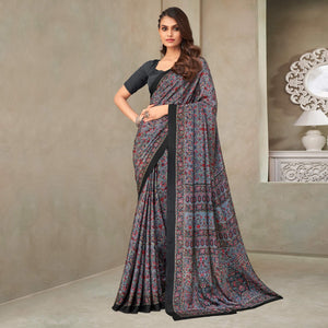 grey-floral-printed-crepe-saree