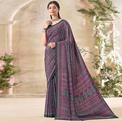 grey-floral-printed-crepe-saree-1