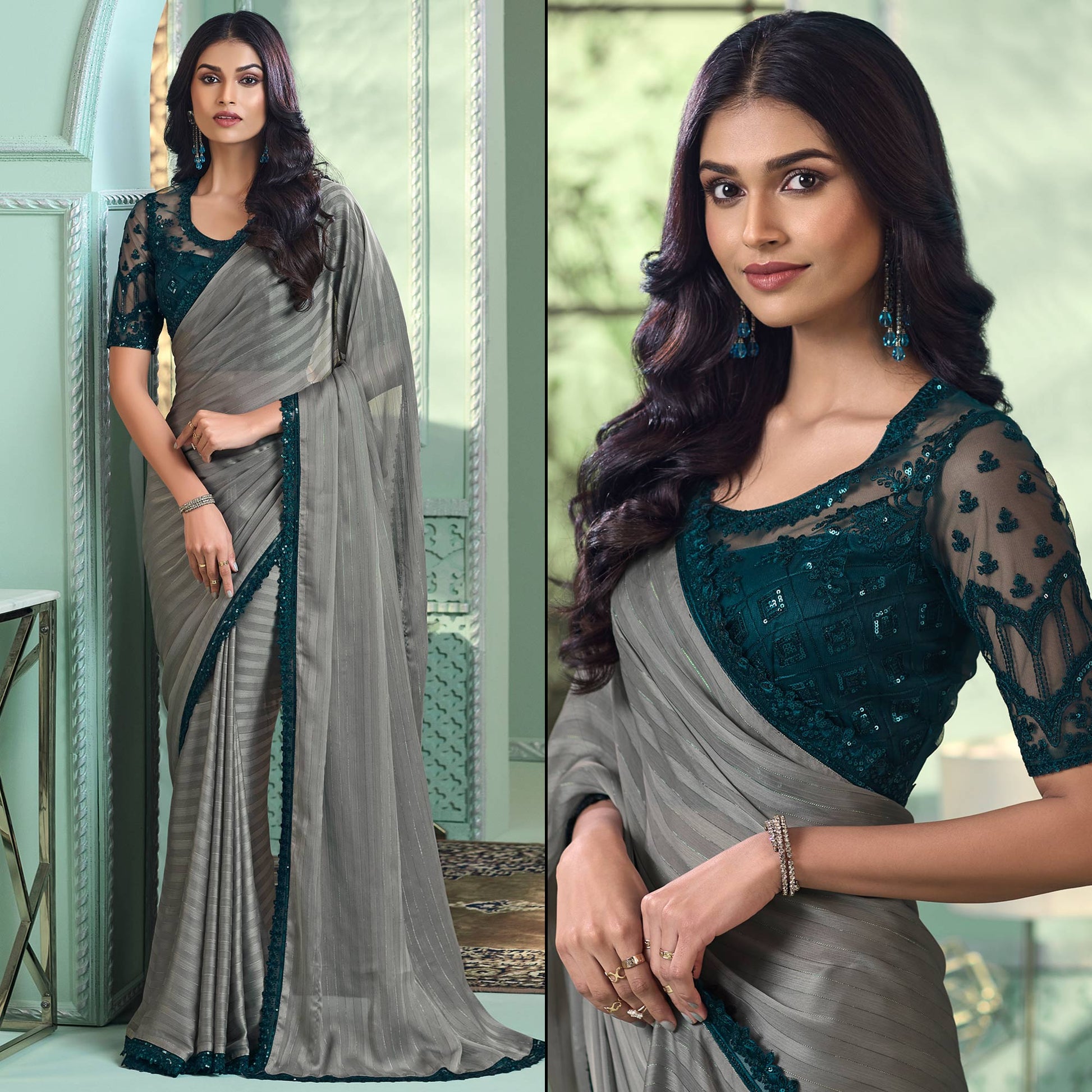 grey-embroidered-georgette-designer-saree