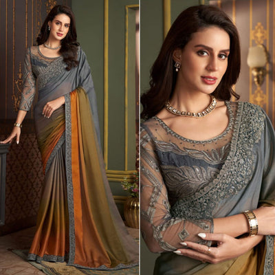 grey-mustard-embroidered-chiffon-ombre-saree