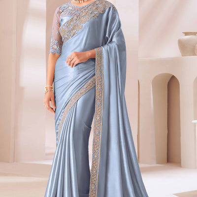grey-floral-sequins-embroidered-chiffon-saree-9