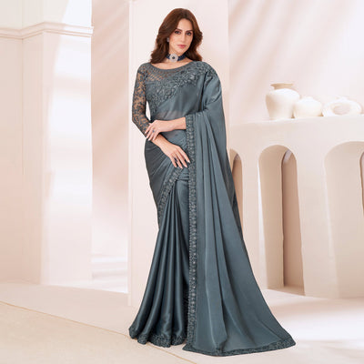 grey-embroidered-georgette-saree-2