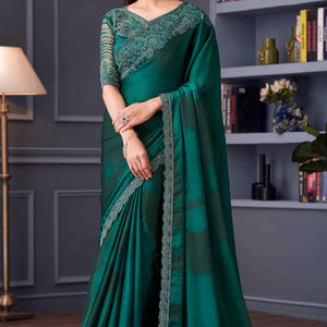 green-sequins-embroidered-satin-saree-4