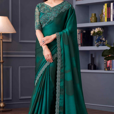 green-sequins-embroidered-satin-saree-4