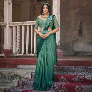 green-sequins-embroidered-ready-to-wear-lycra-saree-1