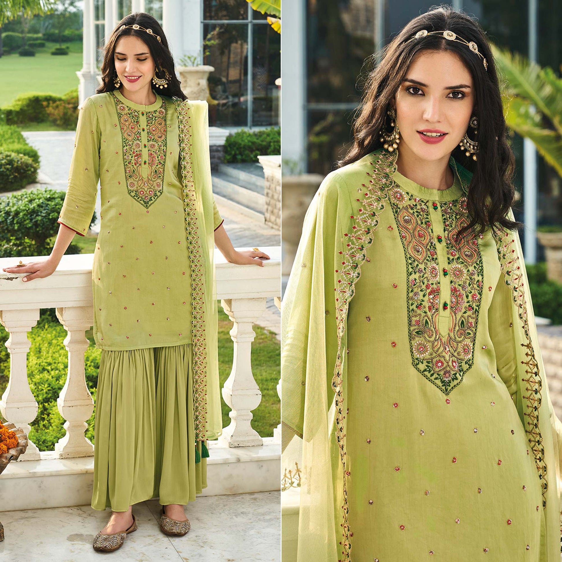 green-embroidered-chinon-sharara-suit