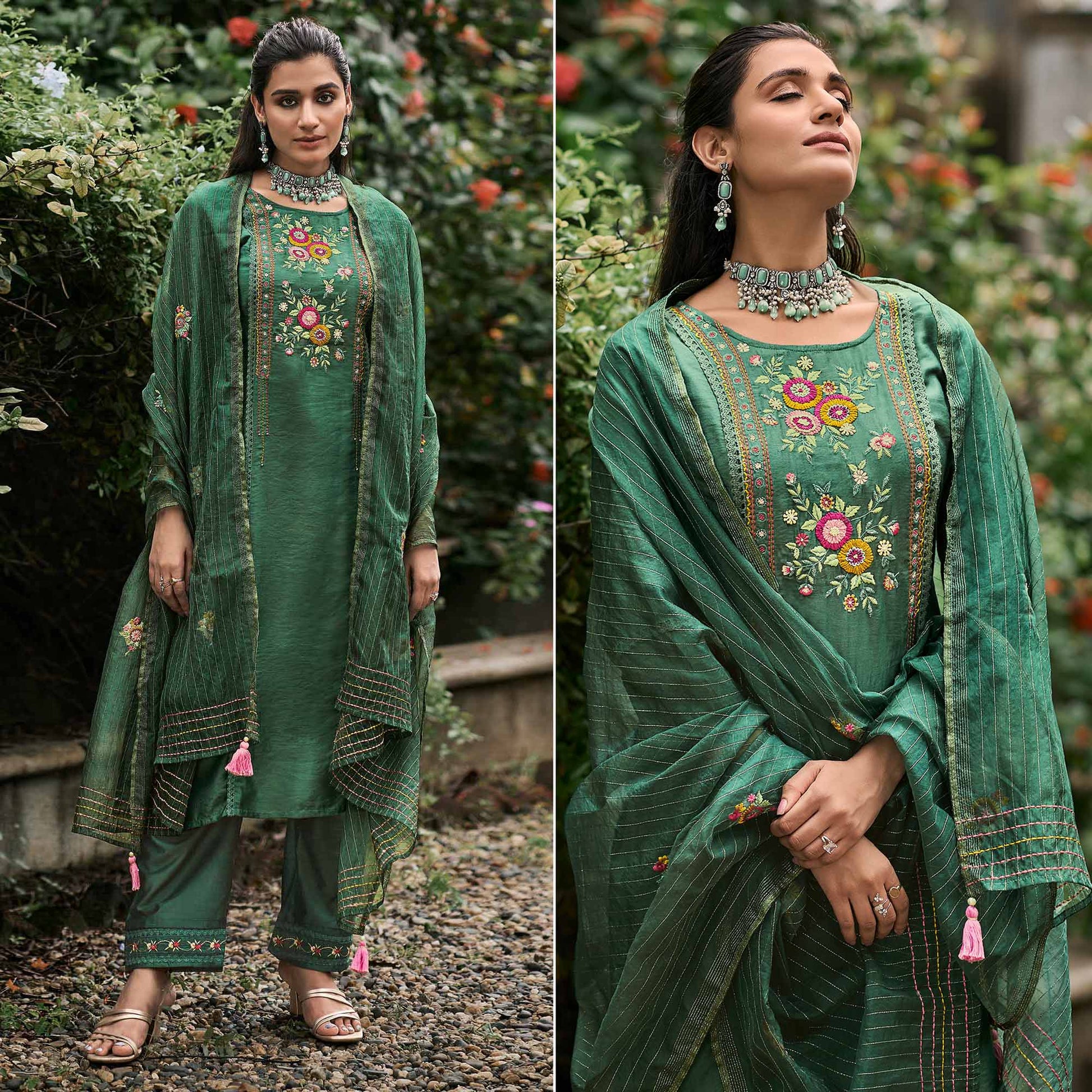 green-floral-embroidered-cotton-silk-suit-1