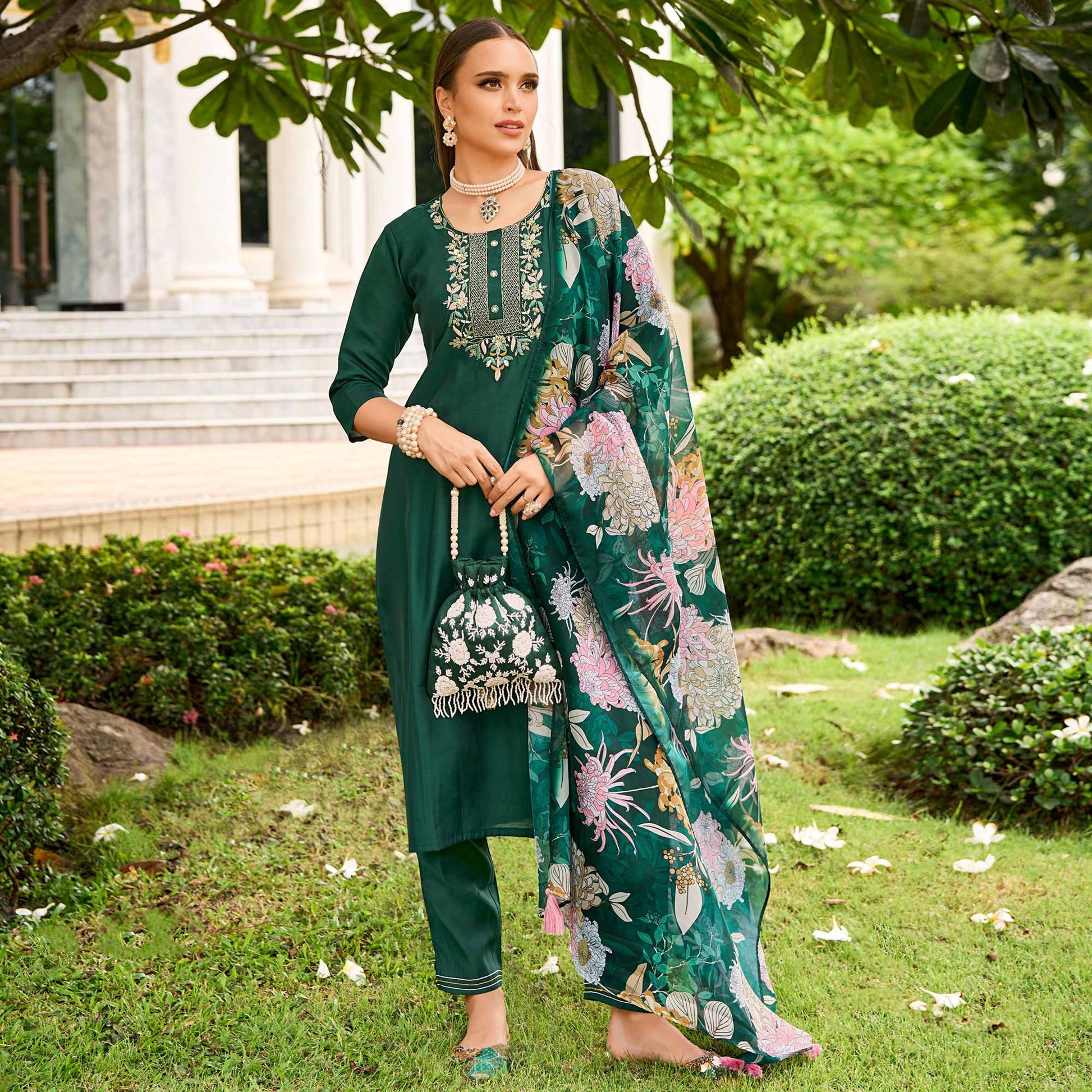 green-floral-embroidered-chanderi-silk-suit