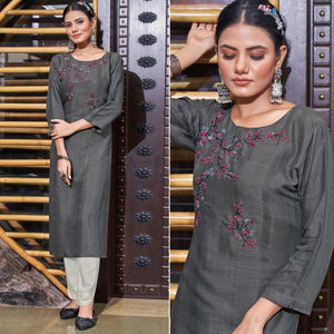 grey-floral-embroidered-rayon-kurti-5