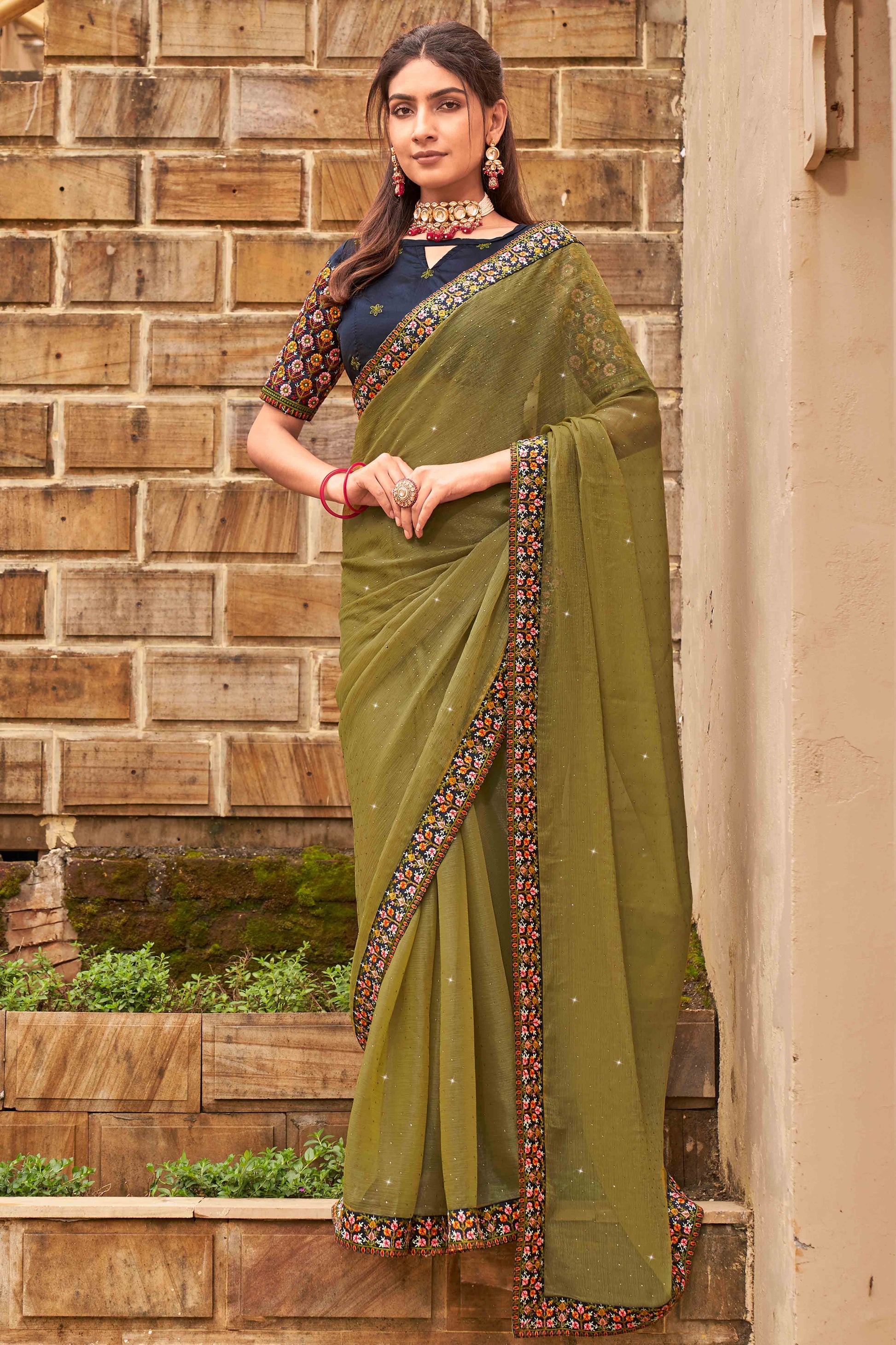 green-swarovski-work-embroidered-shimmer-saree
