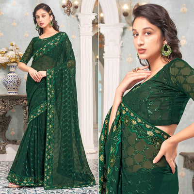 green-sequins-embroidered-georgette-saree-7