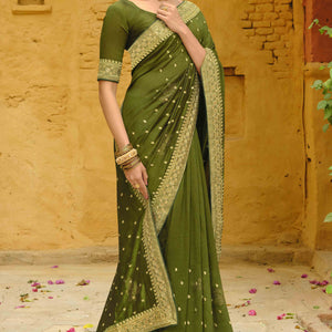 green-swarovski-work-embroidered-vichitra-silk-saree