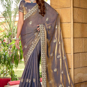 grey-gold-floral-gota-patti-work-satin-saree-9