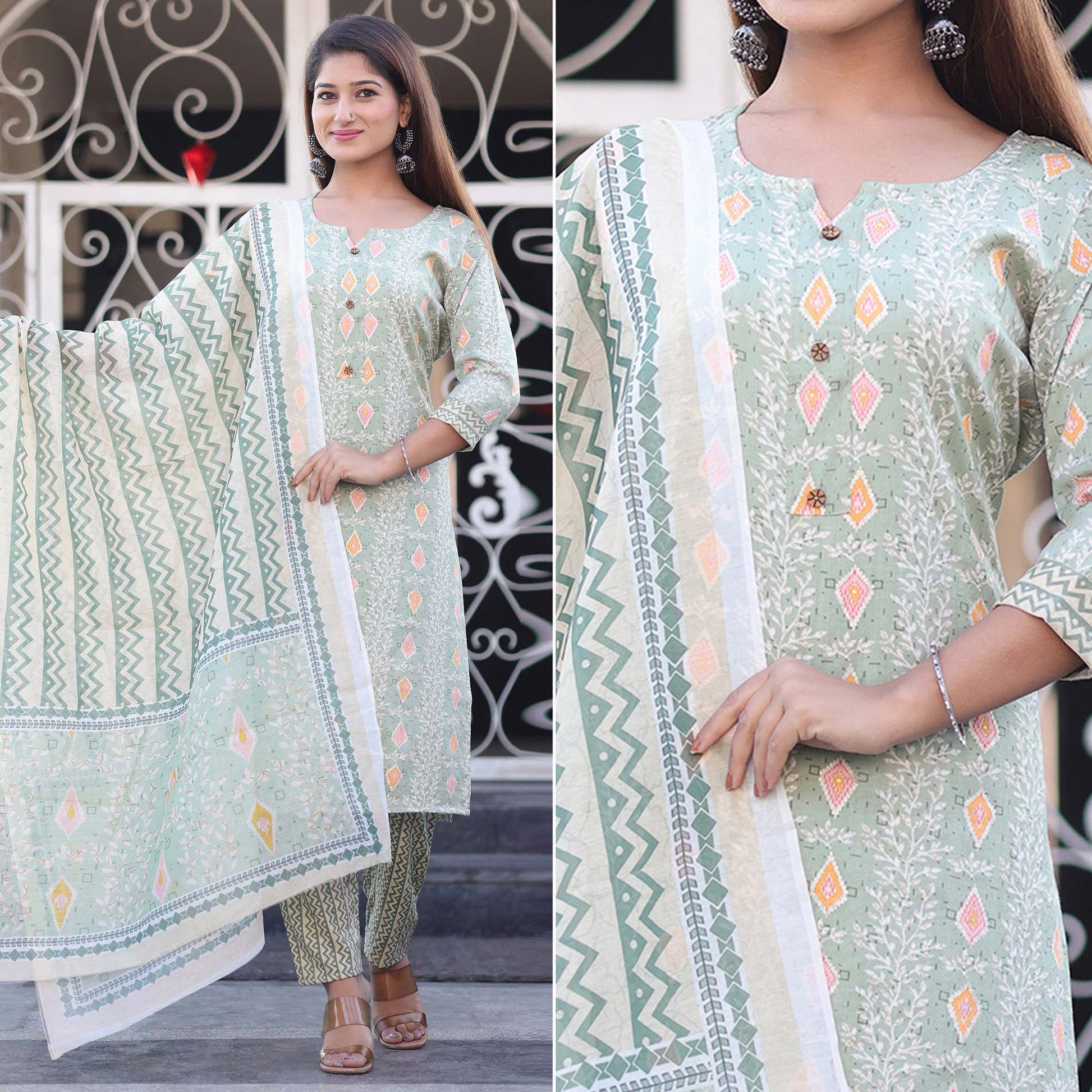 green-printed-rayon-salwar-suit
