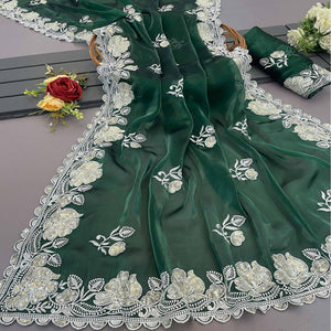 green-floral-embroidered-satin-saree