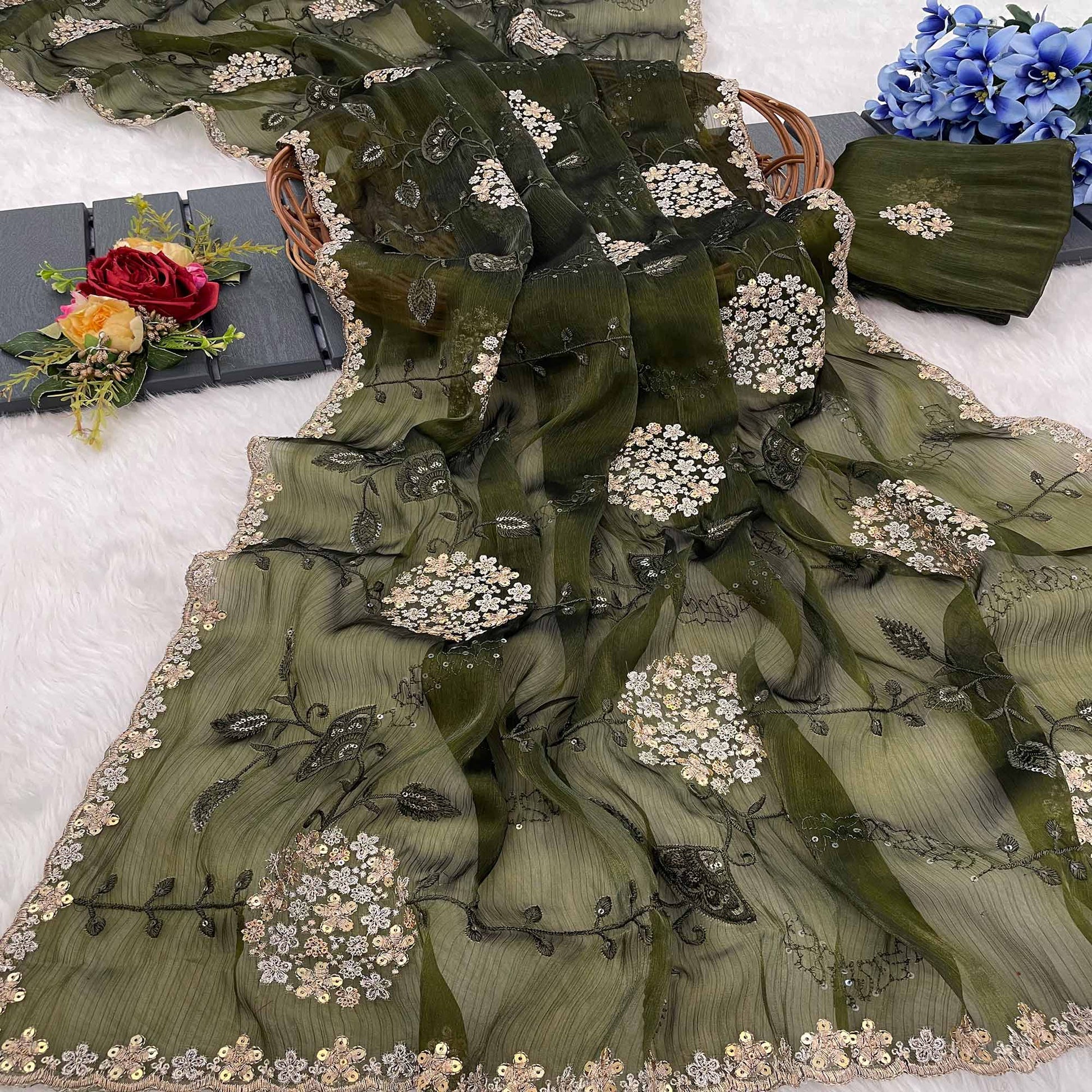 green-sequins-embroidered-chiffon-saree-7