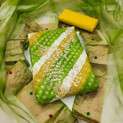 green-printed-with-handwork-pure-cotton-dress-material