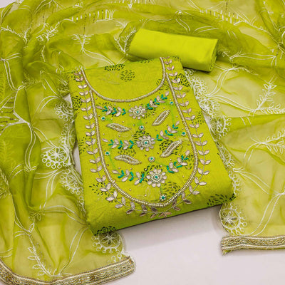 green-floral-printed-handwork-modal-dress-material