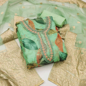 green-digital-printed-with-handwork-organza-dress-material