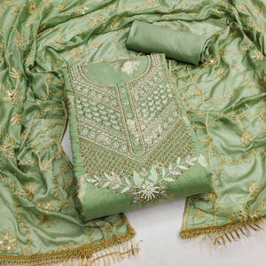 green-embroidered-chanderi-silk-dress-material