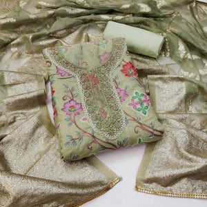 green-floral-printed-organza-dress-material-2