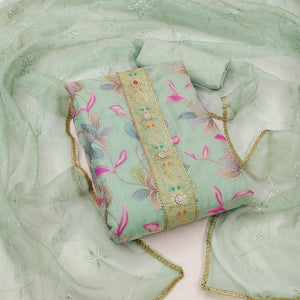 green-floral-printed-organza-dress-material-5