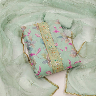 green-floral-printed-organza-dress-material-5